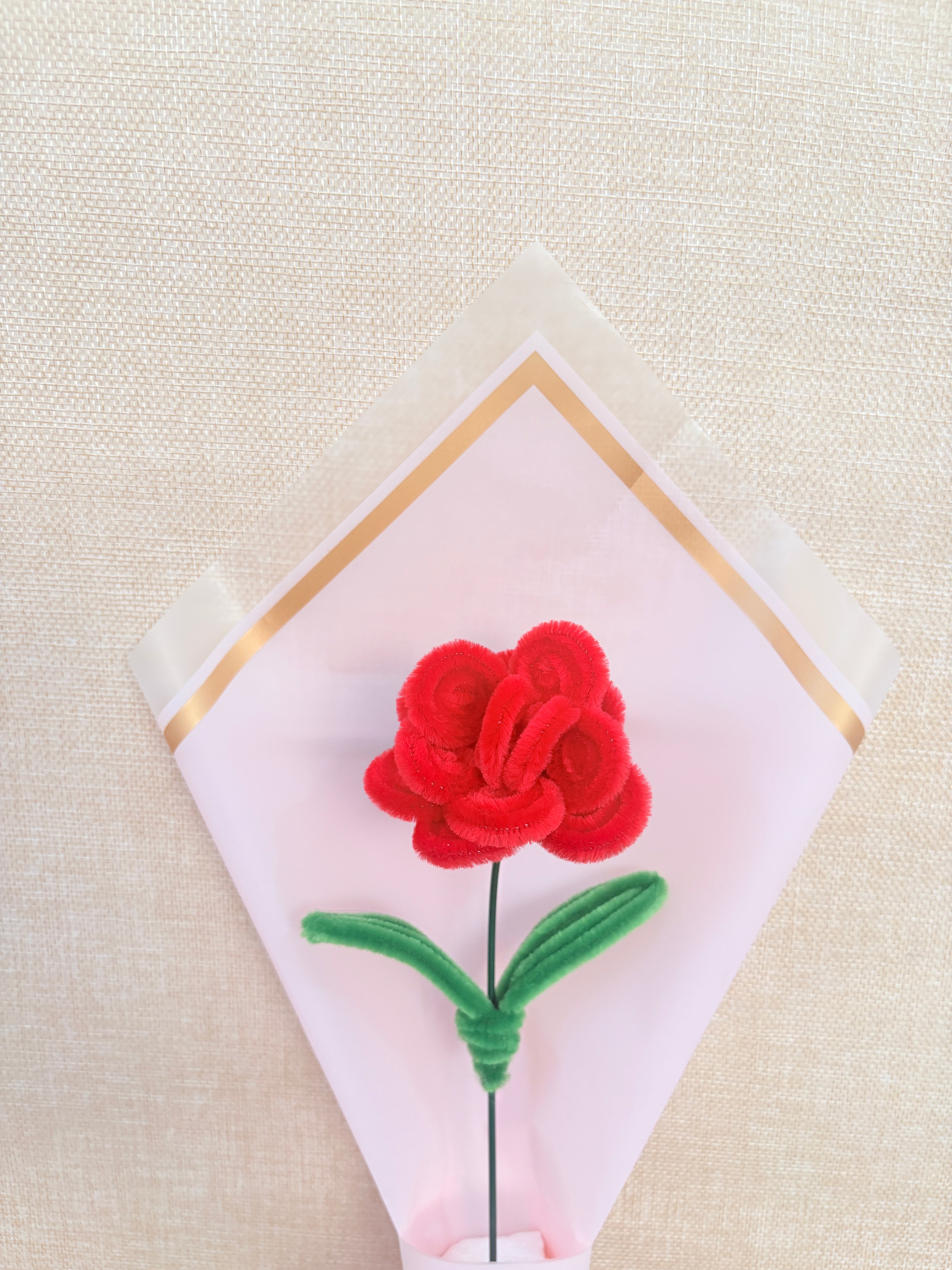 Single Rose Bouquet