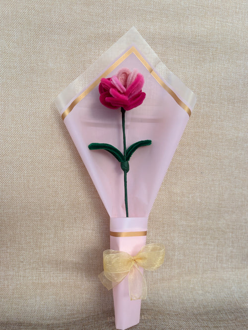 Single Rose Bouquet